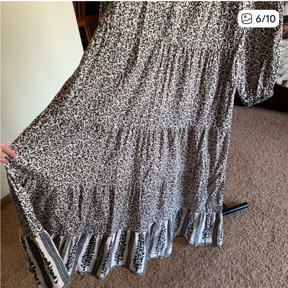 Faherty Phoebe Floral Maxi Dress XL - Picture 5 of 9